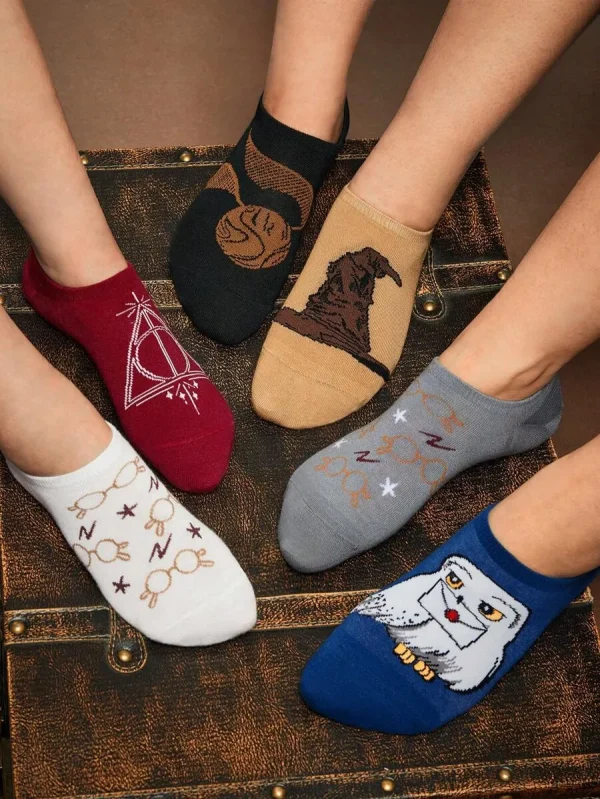 جوراب ساق کوتاه 6 تایی هری پاتر - Image 19